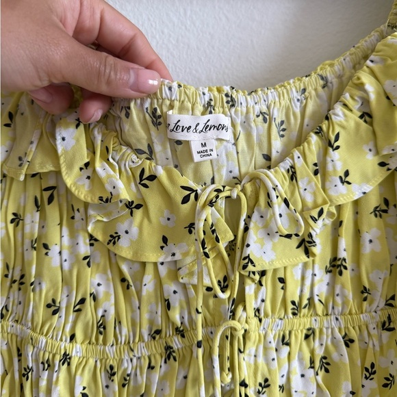 For Love & Lemons Chrysanthemum Blouse in Lemonade - Picture 5 of 8